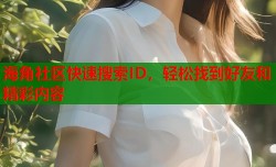 海角社区快速搜索ID，轻松找到好友和精彩内容