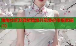 海角社区发展新篇章共筑美好幸福家园(1)