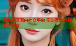 海角社区国内社交平台 实时互动兴趣圈子丰富