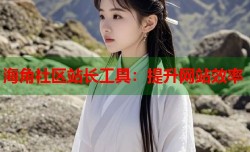 海角社区站长工具：提升网站效率