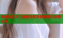 海角社区入口指南详解及便捷通行攻略分享