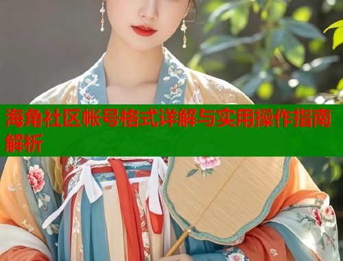 海角社区帐号格式详解与实用操作指南解析  第1张
