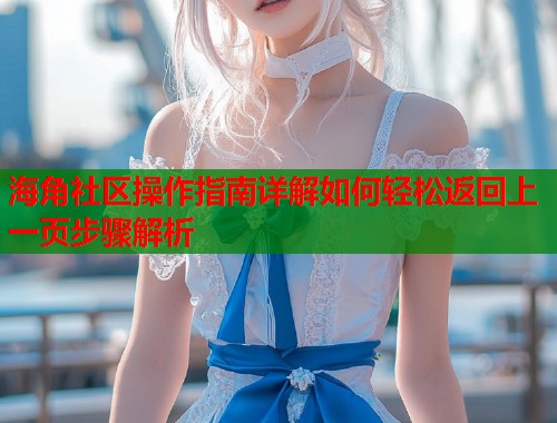 海角社区操作指南详解如何轻松返回上一页步骤解析  第1张