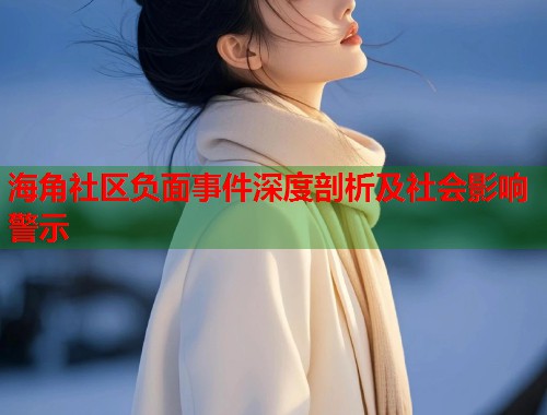 海角社区负面事件深度剖析及社会影响警示  第1张