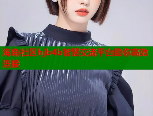 海角社区hjb4b智慧交流平台助你高效连接  第1张