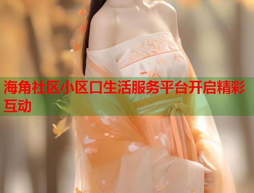 海角社区小区口生活服务平台开启精彩互动  第2张