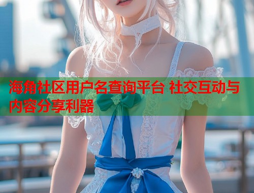 海角社区用户名查询平台 社交互动与内容分享利器  第1张